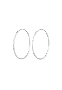 elli. - Ohrringe Basic Creolen Klassisch 925 Silber - Rosegold