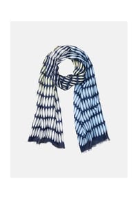 olsen - Schal mit Panneaux-Print - Ink Blue