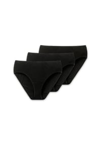 SCHIESSER - Essential Hüftslip, 3er-Pack, Single-Jersey, für Damen - 000 SCHWARZ