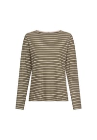 camel active - Langarmshirt - shadow khaki stripes