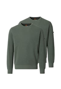 redmond - Pullover 2er Pack Basic - Braun