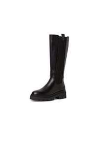 Tamaris - Stiefel, Blockabsatz, Leder, für Damen - 001 BLACK
