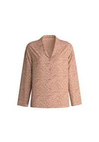 CALIDA - Damen Langarm-Shirt mit Knöpfen Glimmer M&M - 992 SCHWARZ