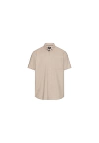 camel active - Kurzarmhemd aus Leinenmix - Beige
