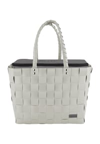 normani® - Flechtkorb mit großer Kühltasche - Anthrazit