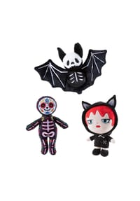 heunec® - Kuscheltier Halloween Gothic - Party - Set - schwarz