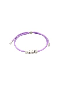 elli. - Armband Herz Love Lettering 925 Sterling Silber - Gold