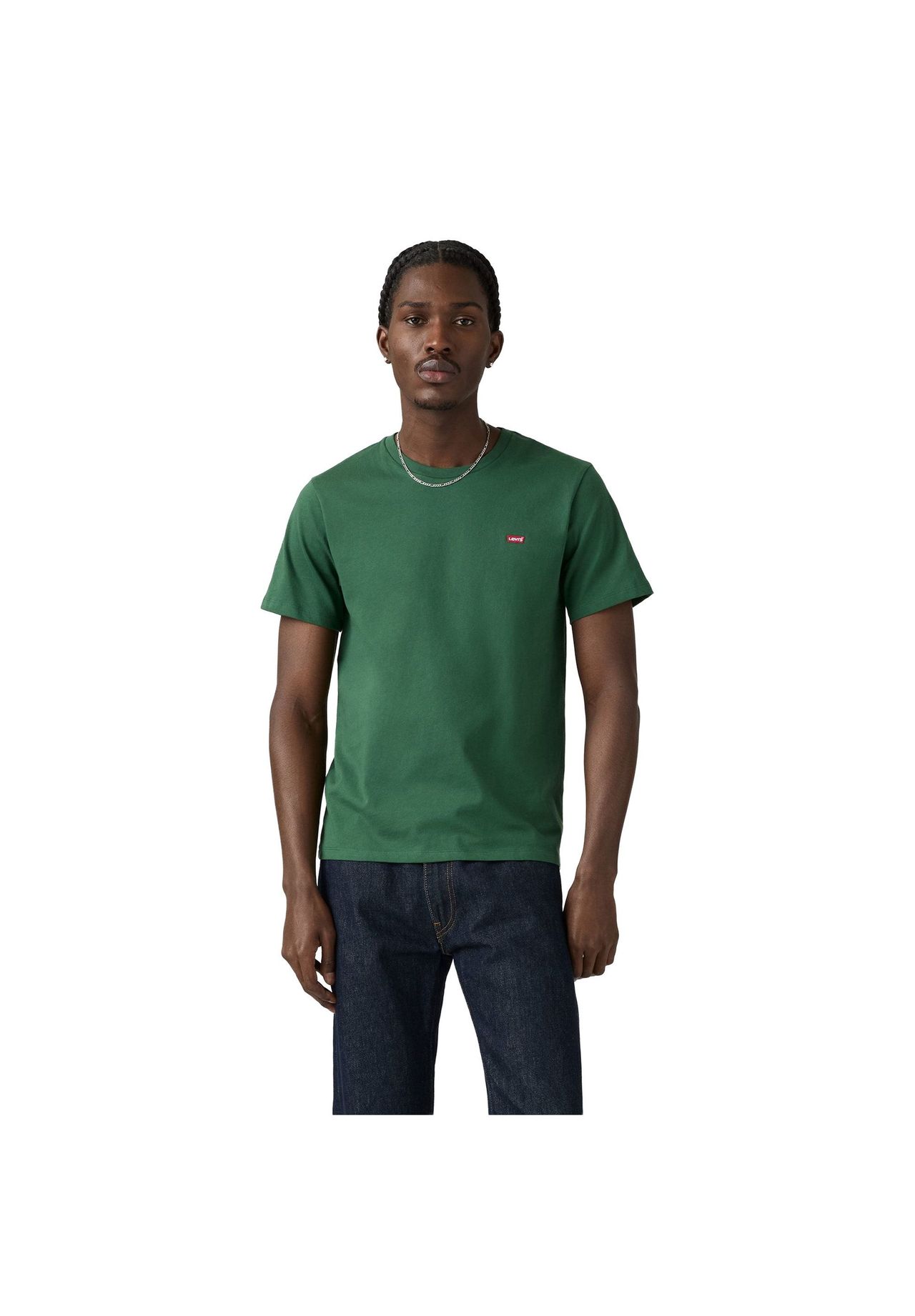 Levi's® Herren T-Shirt - "Original Housemark Tee", Rundhals, Baumwolle, GrüN, 2XL