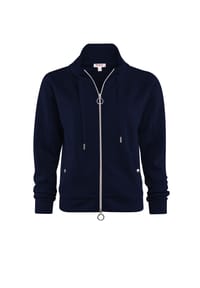 STOOKER® - JARA BASIC STRETCH Damen Sweatjacke - navy blazer