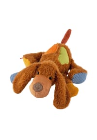 sigikid® - Kuscheltier Hund Patchwork Sweety , für Babys und Kinder - braun/mehrfarbig