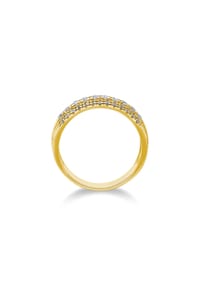 MONCARA - Damen Ring, 585er Gold, 36 Diamanten zus. ca. 0,50 Karat - Gelbgold
