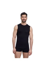 FALKE - Unterhemd "Wool-Tech Light", wärmend, geruchshemmend, für Herren - 3000 BLACK