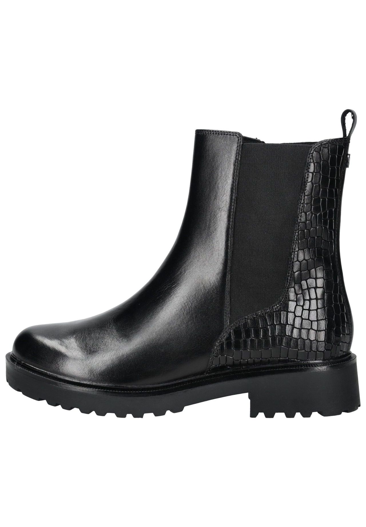 Caprice Leder/Textil Stiefelette, Schwarz, 39