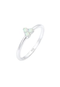 elli. - Ring Bandring Opal Kreis Geo Trio Trend 925Er Silber - Gold