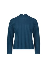 zero - Strickpullover mit Stehkragen - Cream