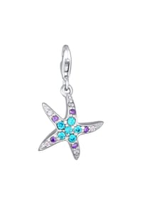 Nenalina - Charm Seestern-Anhänger Zirkonia Kristalle 925 Silber - Silber