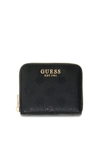 GUESS - Brieftasche, Reißverschluss, für Damen - BLACK LOGO