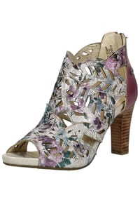 LAURA VITA® - Leder Sandalen - Gelb/Silber