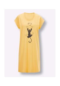 Witt - Sleepshirts - gelb-graphit + anthrazit-graphit