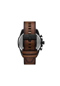 DIESEL® MEGA CHIEF SLIM - Diesel Herren-Armbanduhr Mega Chief Slim Chronograph, braunes Leder, DZ4692 - Schwarz