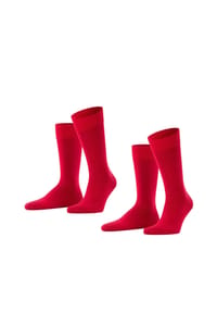 FALKE - Happy Socken, 2er-Pack, hautschmeichelnd, für Herren - ANTHRAZIT MELANGE