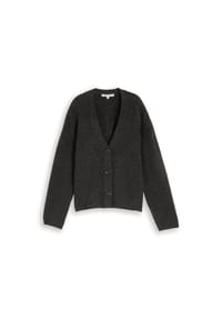 DENIM TOM TAILOR - Strickjacke, V-Ausschnitt, für Damen - 10522 GREY MELANGE