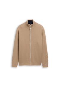 TOM TAILOR - Strickjacke, Baumwolle, für Herren - 31089 BROWN MEL.