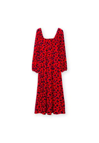KITE - Damen Dancing Ledge Jersey Kleid - rot