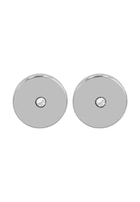Adelia's Modern Essentials - Ohrringe – Ohrstecker aus Titan mit Strass Steinchen - weiß