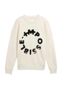 TOM TAILOR - Sweatshirt, Baumwolle, für Kinder - 32257 GREYISH WHIT