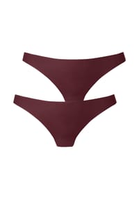 LASCANA - String Perfect Basics, nahtlos, für Damen - 1332 2X BLACK