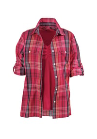 Witt - Bluse + Top - fuchsia-kariert