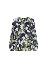 olsen - Bluse mit Allover-Dessin - Moss Green