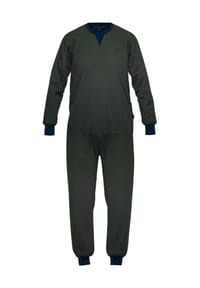TOM TAILOR - Schlafanzug, Rundhals, für Herren - 338 GRÜN-DUNKEL-M