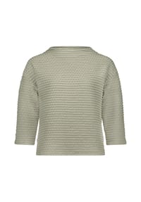 BETTY BARCLAY - Sweatshirt, U-Boot-Ausschnitt, für Damen - 5713 OIL GREEN