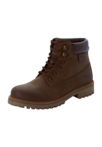 Dockers® by Gerli - Schnürstiefellette, Ziernähte, für Damen - BRAUN
