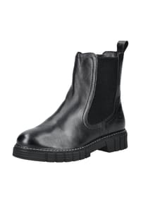 s.Oliver - Leder/Textil Stiefelette - Schwarz