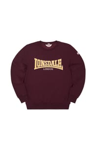 LONSDALE™ - Herren Rundhals Sweatshirt schmale Passform BERGER LP181 - Black