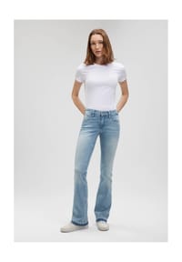 mavi - Jeanshose "Bella", Five-Pocket, für Damen - 86308 LT BLUE GLA
