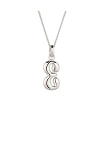 elli. - Halskette Melted Buchstabe E 925 Sterling Silber - Gold