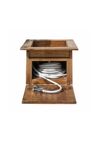 LOBERON - Gartenschlauchtopf Fontabre braun - 