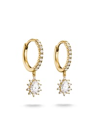 Thomas Sabo - Creolen mit Zirkonia in Tropfenform - gelbgoldfarben