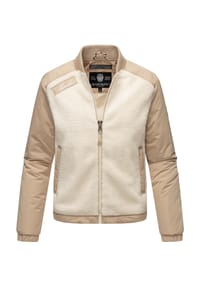 MARIKOO® - Collegejacke Sayoo - Offwhite - Apricot Sorbet