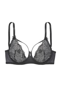 LASCANA - Bügel-BH Temptation 1, Spitze, für Damen - 7513 BLACK-SILVER