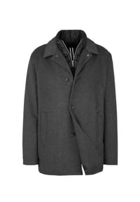 DIGEL - Modern Fit Wolljacke Dolan in Graphit - Graphit