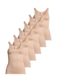-con-ta- - Unterhemd / Top 6er Pack Modal - Blau / beige
