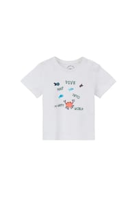 s.Oliver - T-Shirt, Baumwolle, für Babys und Kleinkinder - 0100  WHITE