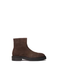 KAZAR STUDIO - Braune Wildlederstiefel mit Treppensohle - Braun