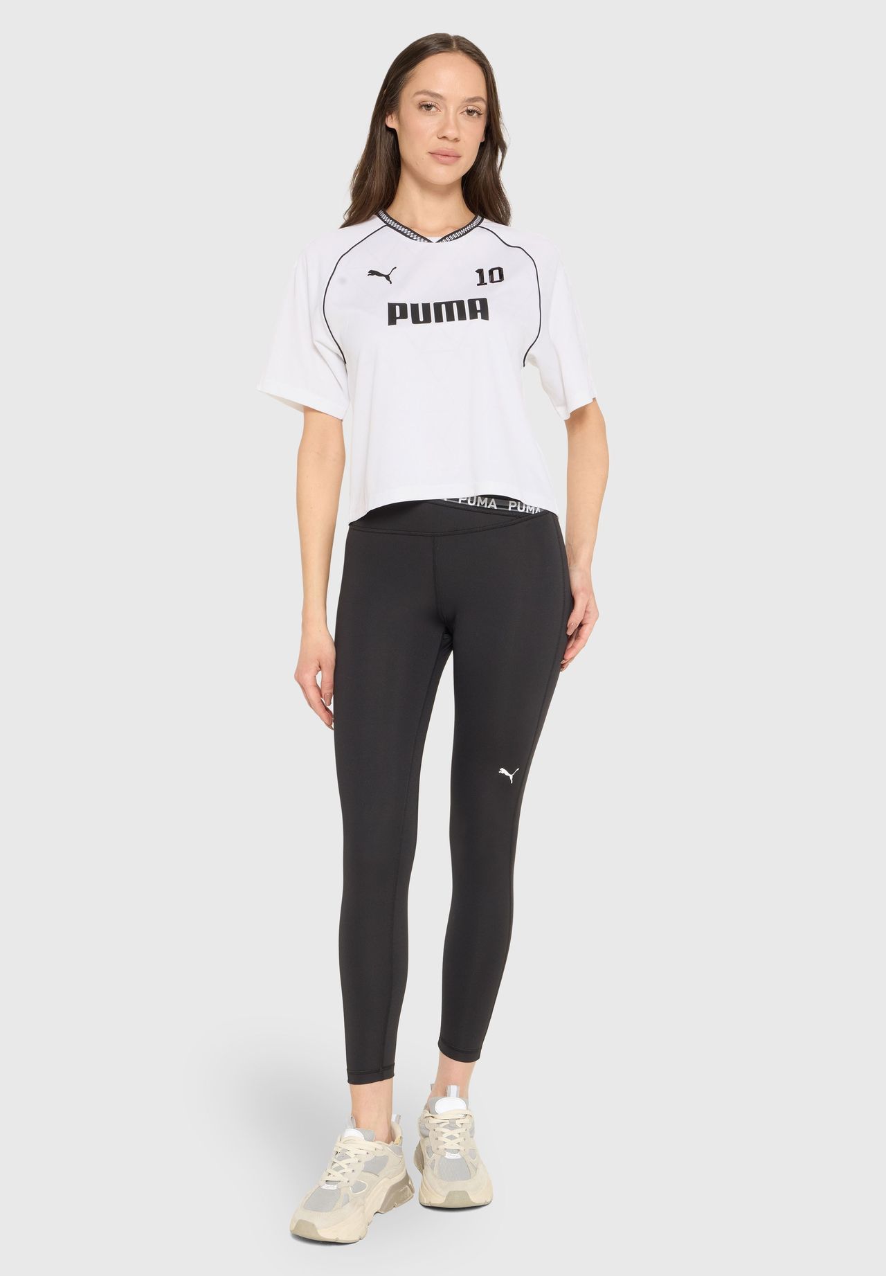 Puma® Sportshirt Puma Sport, Kurzarm, FüR Damen, Weiß|Schwarz, L