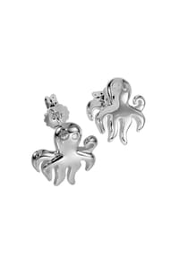 OSTSEE-SCHMUCK® - Ohrstecker , Krake , Silber 925/000 - silber